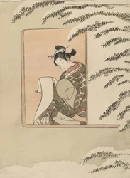 Parodia di Sun Kang, nota anche come Neve alla finestra
