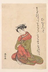 La cortigiana Itsuhata con la sua pipa