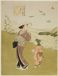 Il Fiume delle Piviere (Chidori no Tamagawa), da una serie senza titolo di Sei Fiumi di Gioielli