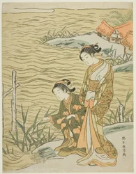 Due donne sulla riva