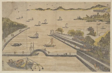 Veduta di Fukagawa, Edo
