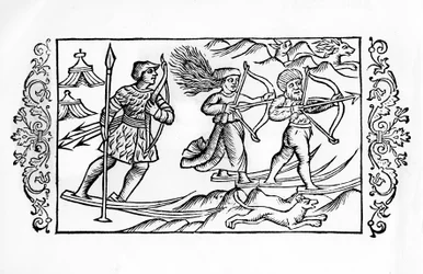 Caccia sugli sci finlandese - in "De Gentibus septrionalibus" dell
