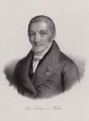 Karl Ludwig von Haller, giurista svizzero (incisione)