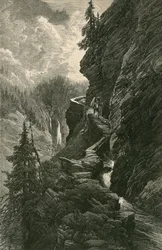 Scena nel Passo del Rawyl, vicino ad Ayent