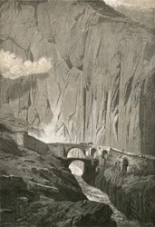 Il Ponte del Diavolo. Strada del San Gottardo, Gola di Schöllenen