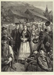 Il nostro artista in Norvegia, un matrimonio contadino a Vossevangen