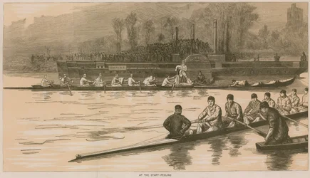 Ricordi di una regata Oxford e Cambridge: Alla partenza-Peeling