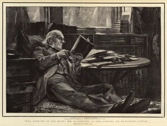 La Sera dei suoi Giorni, Mr Gladstone nella Biblioteca del Castello di Hawarden