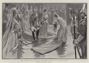 La prima corte del re a Buckingham Palace, una presentazione