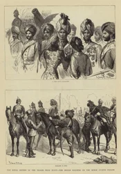 La revisione reale delle truppe dall