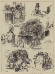 Il caso Tichborne, ulteriori schizzi in tribunale