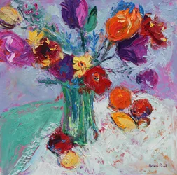 Tulipani e frutta