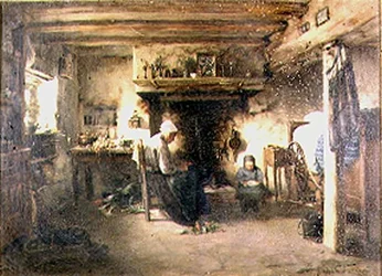 Interno di una Casetta di Contadini