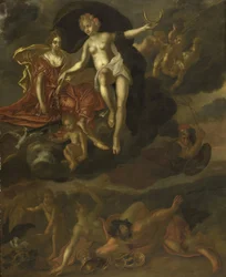 Diana e la Virtus puniscono Venere e Bacco