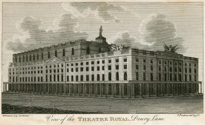 Veduta del Theatre Royal, Drury Lane, Londra