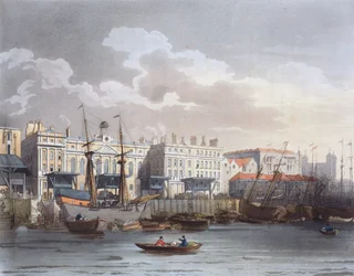 Dogana dal fiume Tamigi, da 