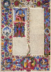 Incipit dal Vangelo secondo Giovanni, dal Volume II della Bibbia di Borso d
