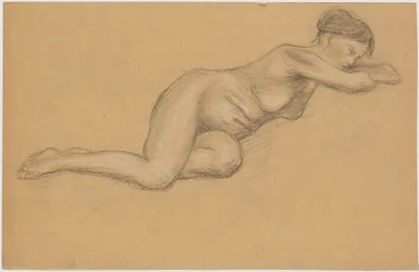 Studio di nudo femminile dormiente