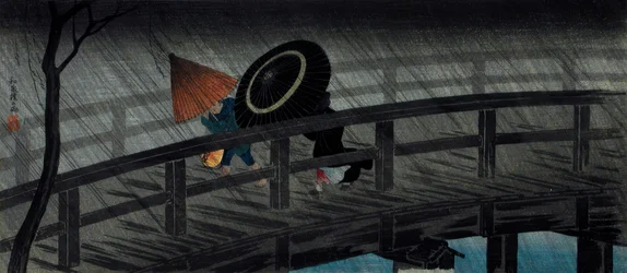 Pioggia sul ponte di Izumi