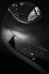 Una scala a chiocciola di grande effetto