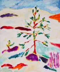 Albero invernale colorato