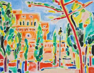 Parco cittadino pieno di vita