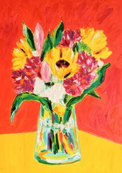 Bouquet di fiori dai colori vivaci