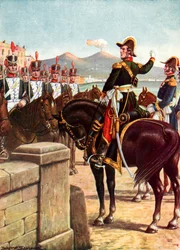 Guglielmo Pepe sul Ponte della Maddalena a Napoli