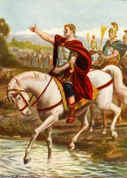 Giulio Cesare attraversa il Rubicone