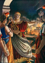 Nerone guarda Roma bruciare
