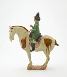 Uomo a cavallo, Dinastia Tang, c.700-750