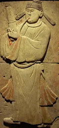 Stele raffigurante un musicista (terracotta)