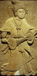 Stele raffigurante un musicista