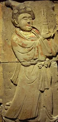 Stele raffigurante un musicista (terracotta)