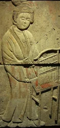 Stele raffigurante un musicista (terracotta)