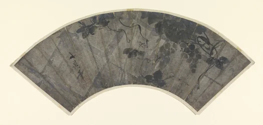 Ventaglio con uva e viti