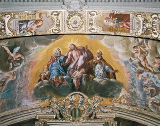 Affresco nella volta della Cappella dell