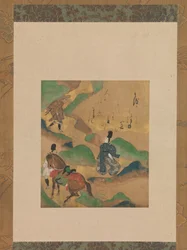 Monte Utsu Utsu no yama, da I racconti di Ise Ise monogatari, ca. 1634