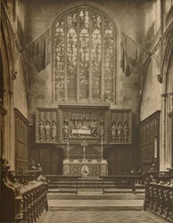 Coro e finestra orientale di St. Margarets, Westminster, c1935