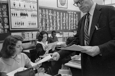 James A. Garfield High School, una scuola pubblica urbana a Seattle, Washington, nel 1960 (foto)