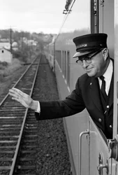 Kermit Brown è un capotreno del servizio Astro Dome della Union Pacific tra Portland e ...