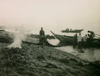 Il ritorno dei pescatori giapponesi tra il 1900 e il 1915 (fotografia)