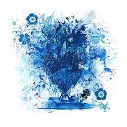 Bouquet in blu