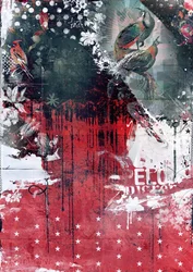 Pavoni su un albero, 2016