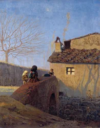 Piagentina. Il ponte sul fiume Affrico, c.1861-62