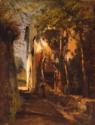 Una strada di campagna a Sorrento
