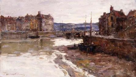 Mattina presto, St. Valery en Caux, Normandia
