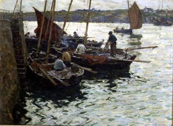 Pescatori al molo