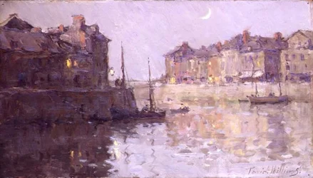 Crepuscolo, St. Valery en Caux, Normandia