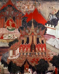 Scene della vita di Buddha, metà XIX secolo